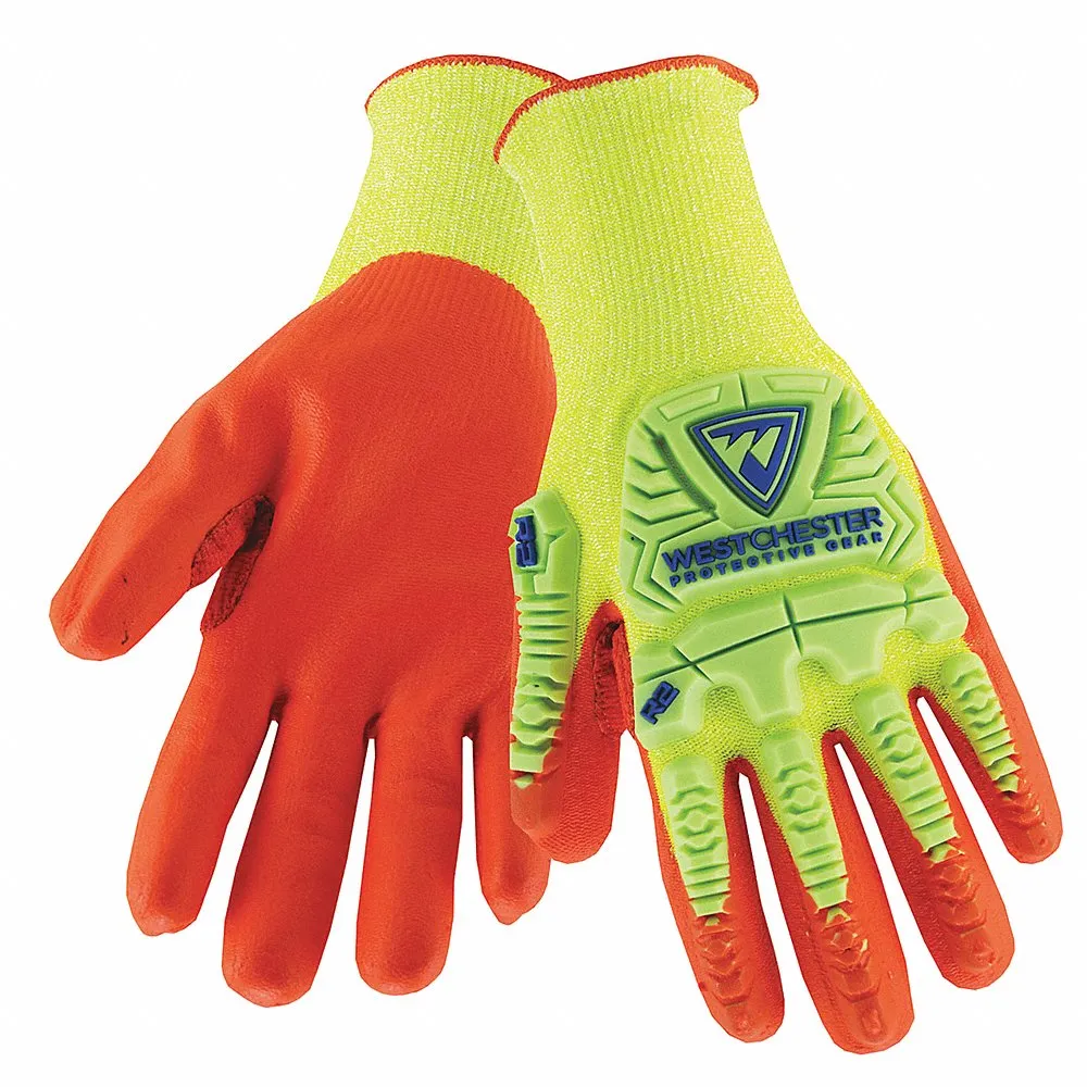 PIP HVY710HSNFB/L Hand Protection Cut Resistant Gloves, L, Hi-Vis Yellow, Pair | CL9PVV