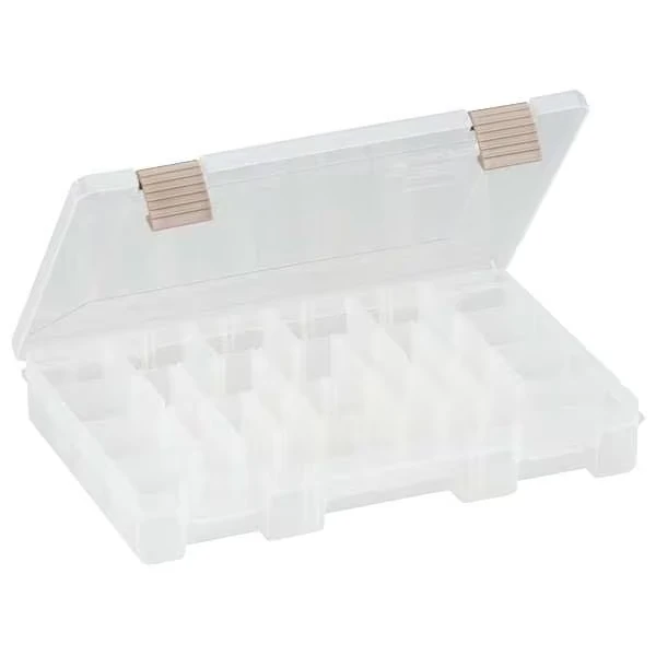 Adjustable Compartment Box with 4 to 24 compartments, Plastic, 1 3/4 Inch H x 7-1/4 Inch W
