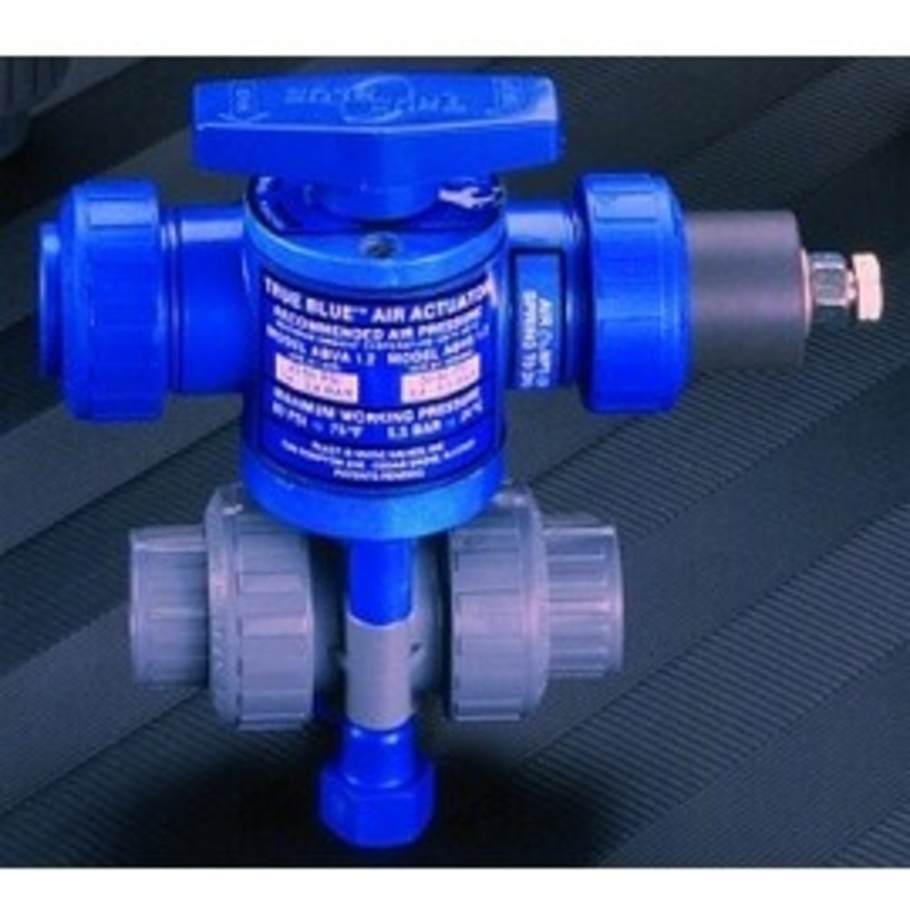 PLAST-O-MATIC ABRS300EPT-PV Ball Valve, 2-Way, Air X Spring, EPDM Seal, PVC, 3 Inch Size | CD4KXF