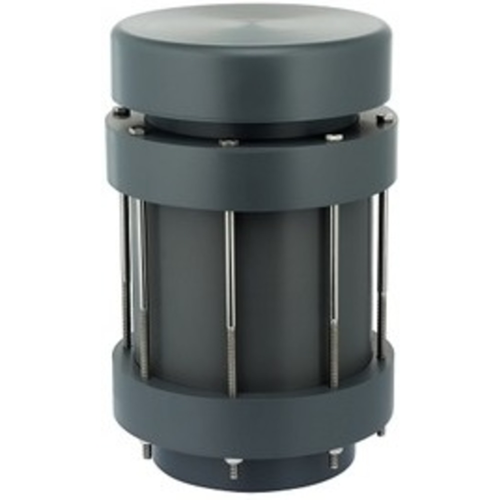 PLAST-O-MATIC VBS300VT-PF Vacuum Breaker, Threaded PVC Seal, PVFD, 3 Inch Size | CD4HEN