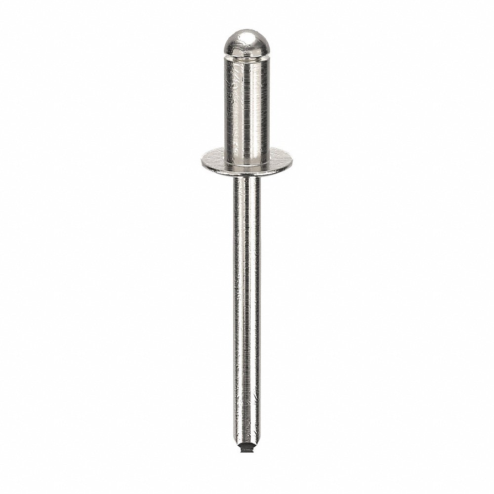 POP AD62-64BS200 Blind Rivet, 3/16 Inch Dia., 0.425 Inch Length, 250Pk | AD3HVD 3ZJZ5