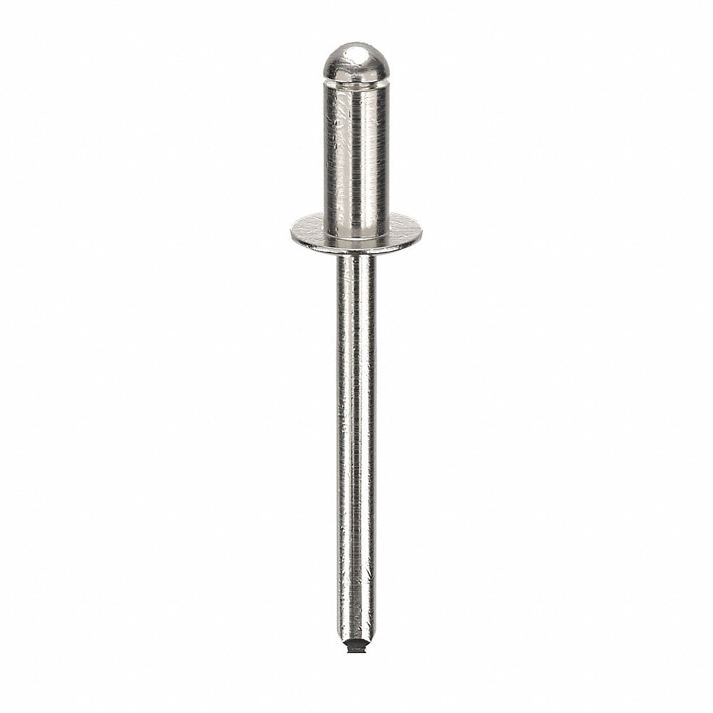 POP AD64ABS201 Blind Rivet, 3/16 Inch Dia., 0.425 Inch Length, 500Pk | AD3HWL 3ZKA6