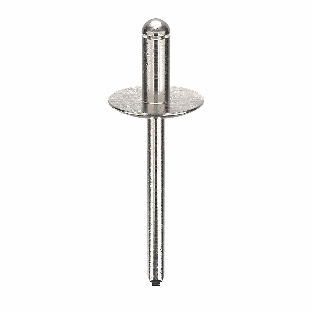 POP AD64ABSLF200 Blind Rivet, 3/16 Inch Dia., 0.425 Inch Length, 250Pk | AD3HWM 3ZKA7
