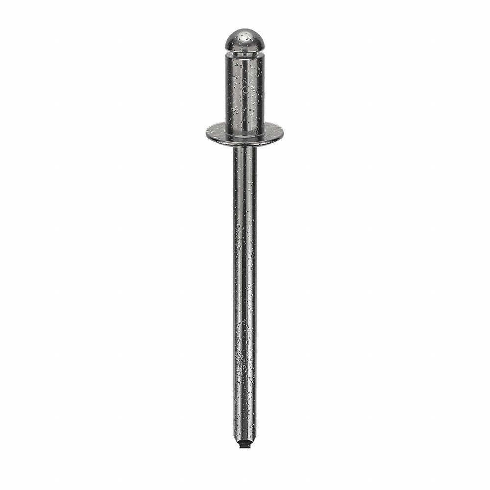 POP SD42BS201 Blind Rivet, 1/8 Inch Dia., 0.250 Inch Length, 500Pk | AD3HYK 3ZKG9