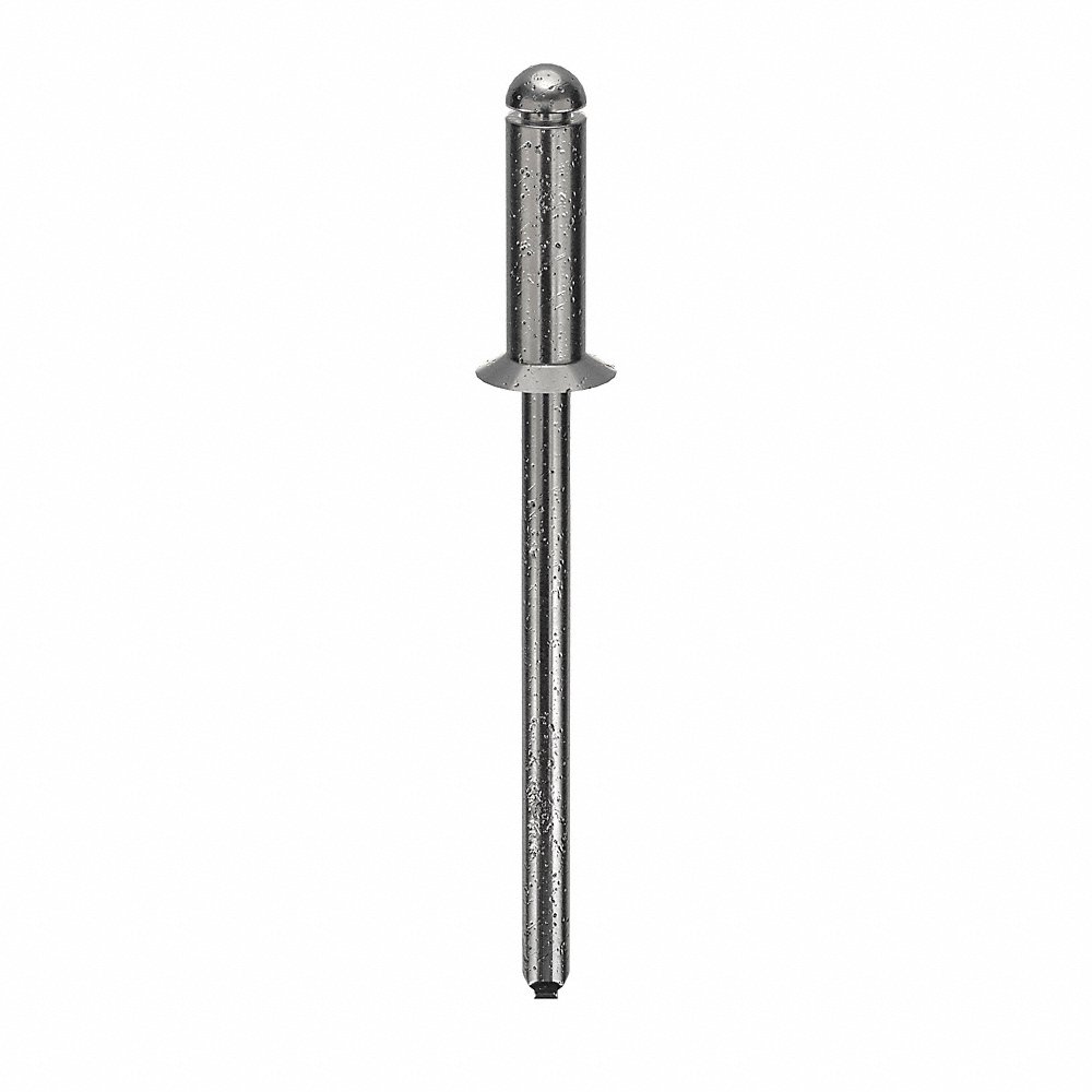 POP SK44BS201 Blind Rivet, 1/8 Inch Dia., 0.375 Inch Length, 500Pk | AD3HZZ 3ZKN6