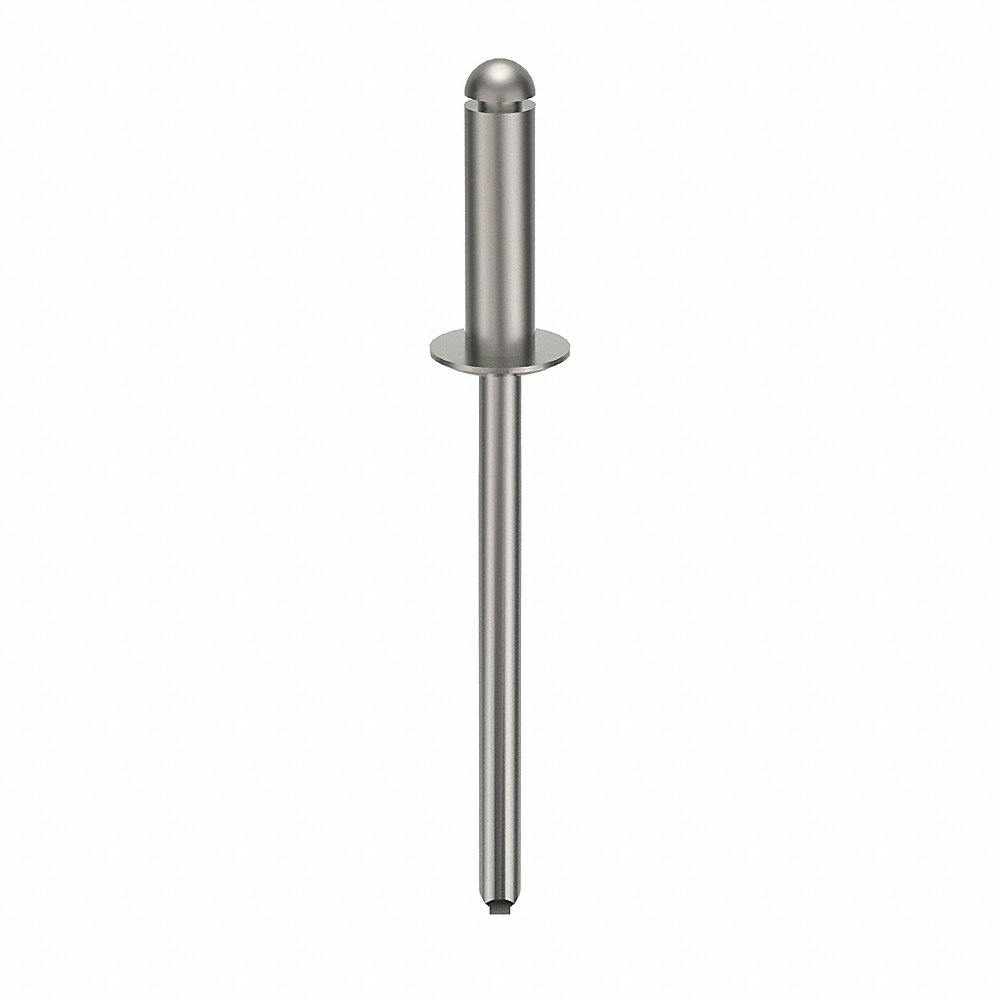 POP SSD45SSBS201 Blind Rivet, 1/8 Inch Dia., 0.438 Inch Length, 500Pk | AD3JAH 3ZKP5