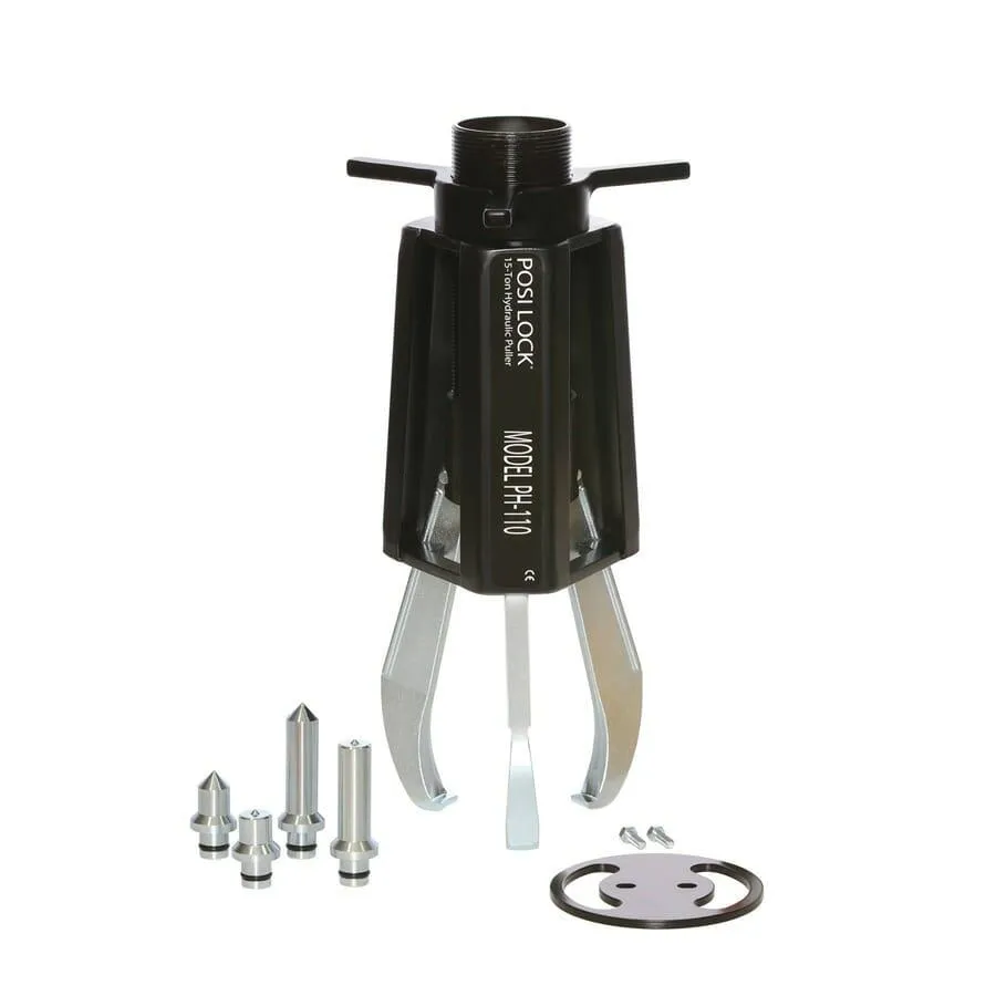 Hydraulic Puller System, 3 Jaws, 9.67 Inch Reach, 1 to 15 Inch Spread