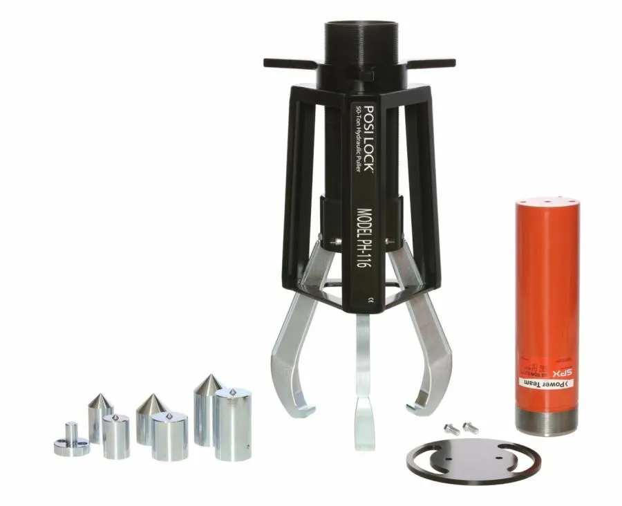 Hydraulic Puller System, 3 Jaws, 50 Ton Capacity