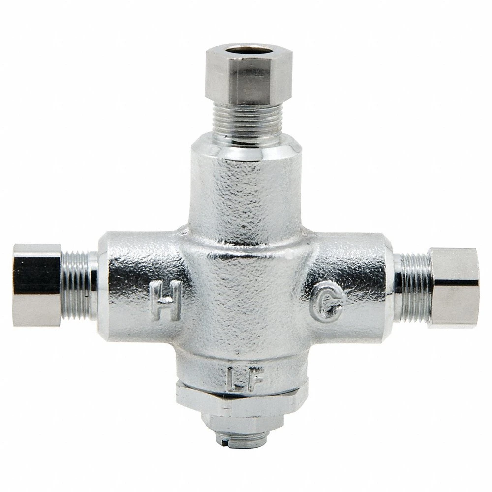 Mixing Valve, 3/8 Inch Inlet Size, 3/8 Inch Outlet Size, Silicon Alloy