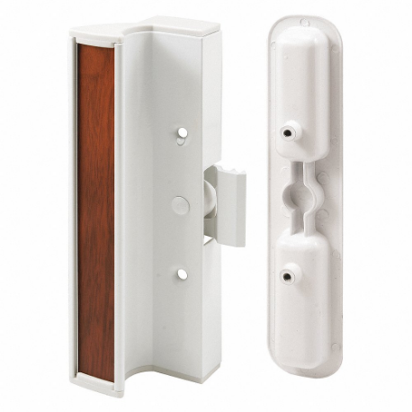 PRIME LINE C 1202 Patio Door Handle Set, Surface Mount Clamp Latch, 3/16 Inch Bolt Hole Dia, Dull | CT7YPR 54FX97