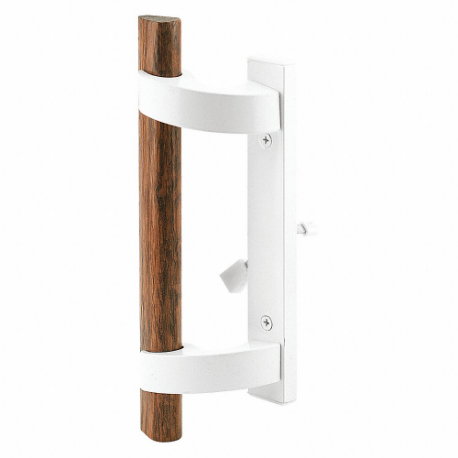 PRIME LINE C 1219 Patio Door Handle Set Latch, 3/16 Inch Bolt Hole Dia, Dull, 4 Pack Qty | CT7YMW 54FY09