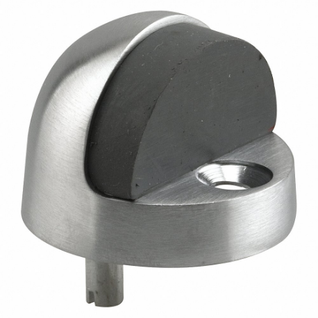 PRIME LINE MP4545 Floor Stop, Hi-Dome, Satin Chrome, 1/2 Inch, Lip | CT7YGC 169W54