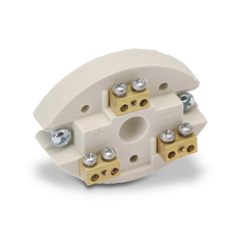 Terminal Base, Brass Terminals With Stainless Steel Screws, Ceramic