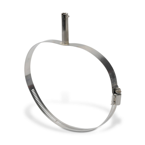 Pipe Clamp With Bayonet Adapter, 4-1/8 To 7 Inch Adjustable Dia., 2 Inch Bayonet Length