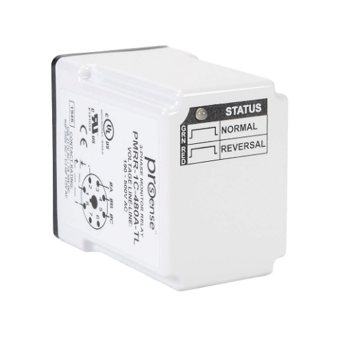 PROSENSE PMRR-1C-480A-TL Phase Monitor Relay, 3-Phase, Socket Mount, Finger-Safe, 190-500 VAC Input Voltage, SPDT | CV7XRT