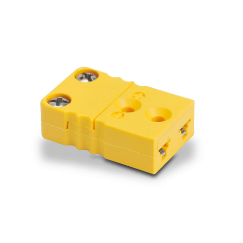 Thermocouple Connector, Miniature Flat Pin Jack, 400 Deg F