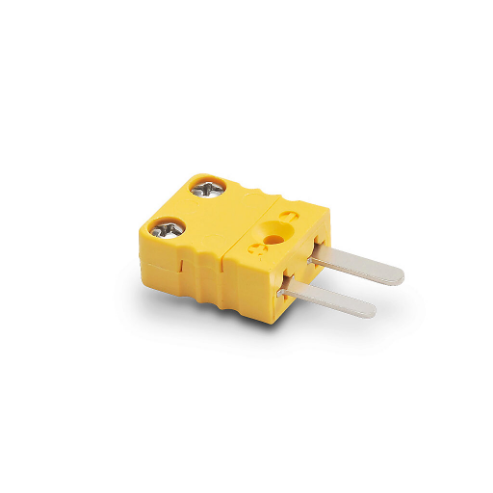 Thermocouple Connector, Miniature Flat Pin Plug, 400 Deg F