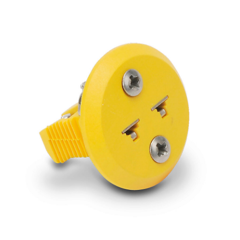 Thermocouple Connector, Miniature Flat Pin Panel Jack, 400 Deg F