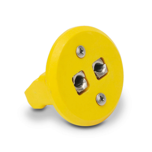 Thermocouple Connector, Standard Round Pin Panel Jack, 400 Deg F