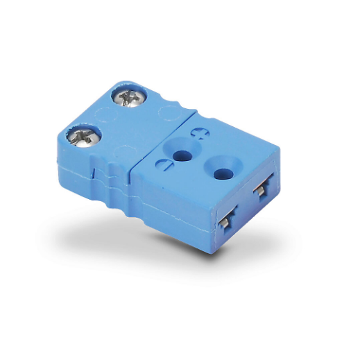 Thermocouple Connector, Miniature Flat Pin Jack, 400 Deg F