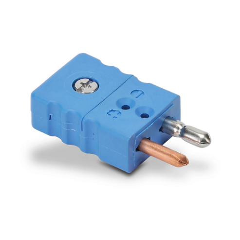 Thermocouple Connector, Standard Round Pin Plug, 400 Deg F