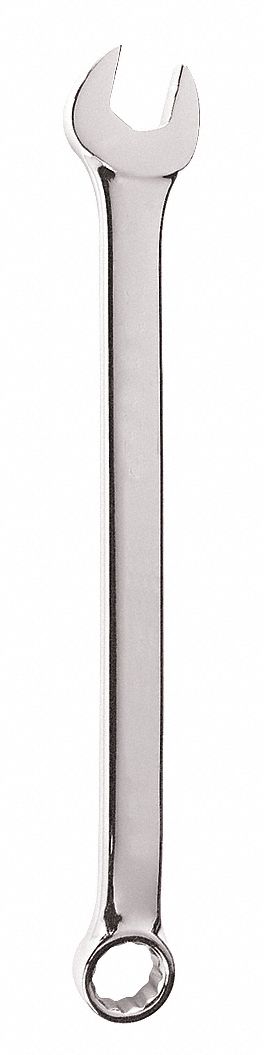 PROTO J1208M-T500 Combination Wrench, 8Mm Head, 5 3/8 Inch Overall Length, Alloy Steel, Chrome | CH6PTC 426D48