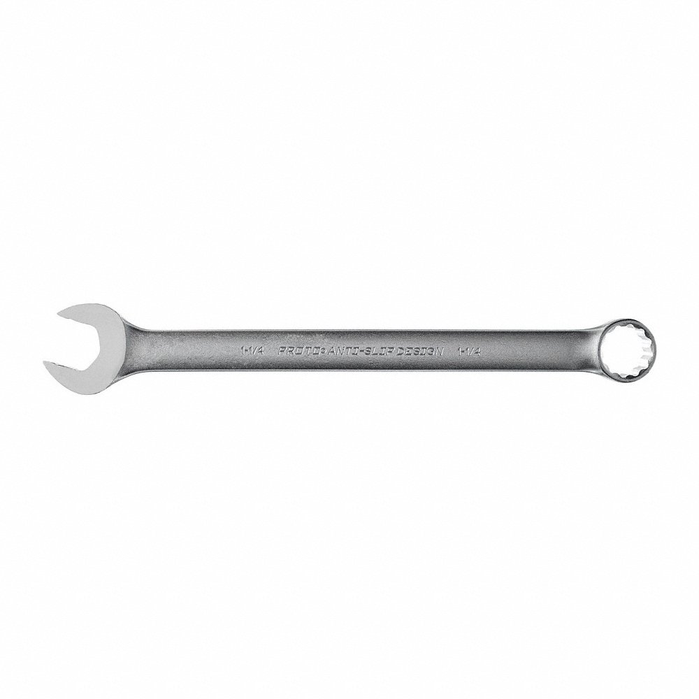 PROTO J1240ASD Combination Wrench, Alloy Steel, Satin, 1 1/4 Inch Head Size, 16 7/8 Inch Length | CT8EEE 449P42