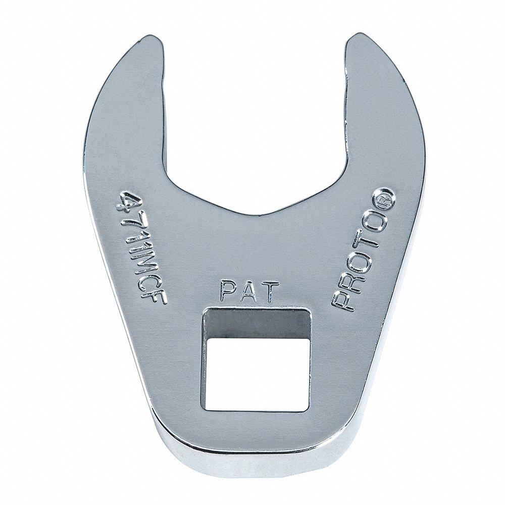 PROTO J4710MCF Crowfoot Socket Wrench, Alloy Steel, Chrome, 1/4 Inch Drive Size, 10 mm Head Size | CT8FTQ 449P63