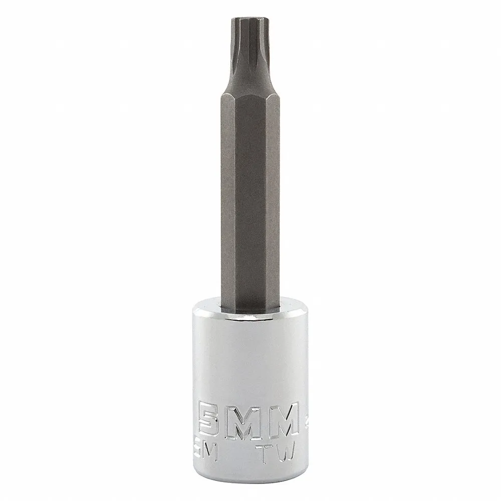 PROTO J4990R-5M Socket Bit, 3/8 Inch Drive Size, Hex Tip, 5 mm Tip Size, 2 3/4 Inch Length, Metric | CT8FMG 56JR99