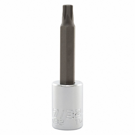 PROTO J4990R-7/32 Socket Bit, 3/8 Inch Drive Size, Hex Tip, 7/32 Inch Tip Size, 2 3/4 Inch Length, Sae | CT8FNJ 56JT31