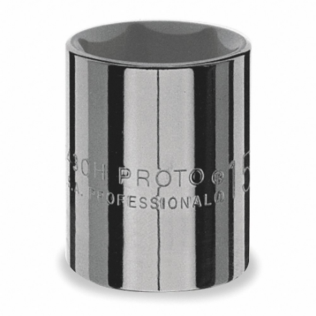 PROTO J5448H Socket, 1/2 Inch Drive Size, 1 1/2 Inch Socket Size, 6-Point Chrome | CT8FYE 429R96