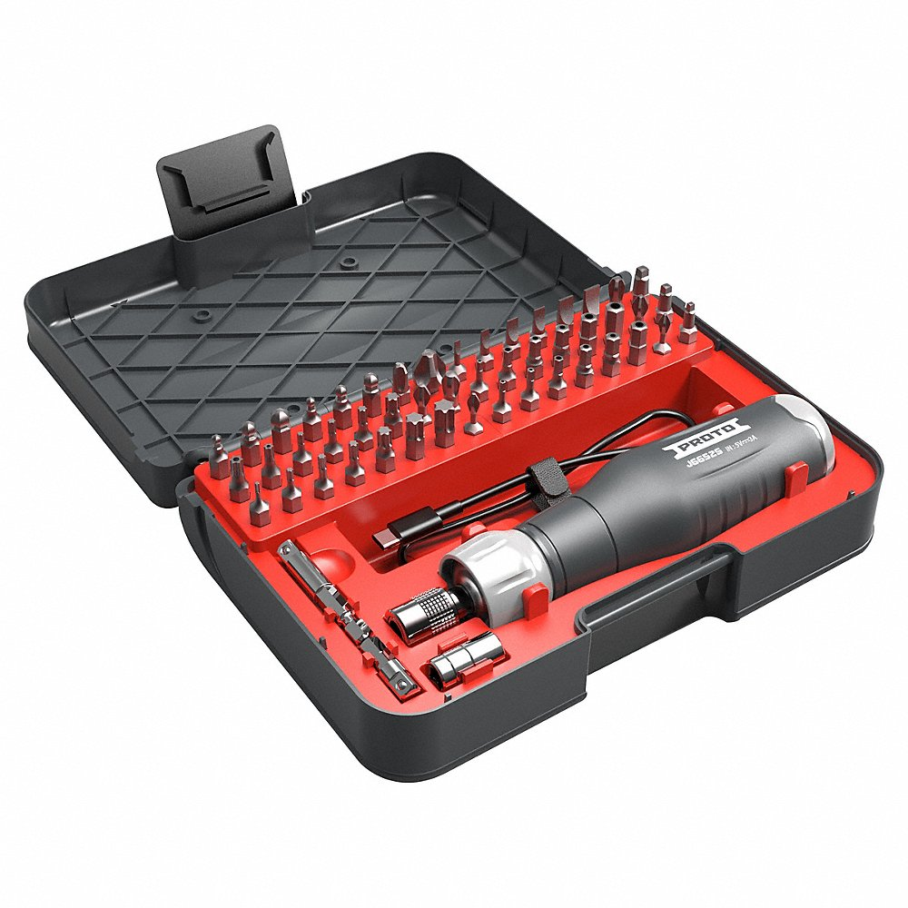 PROTO J6652S Cordless Screwdriver Kit, 1/4 Inch Drive Size | CY8QAY