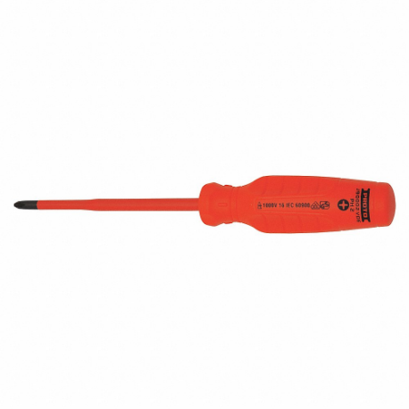 PROTO J90002-VDE Insulated Phillips Screwdriver, Tip Size, 9 1/4 Inch Overall Length | CT8EYU 425Y24