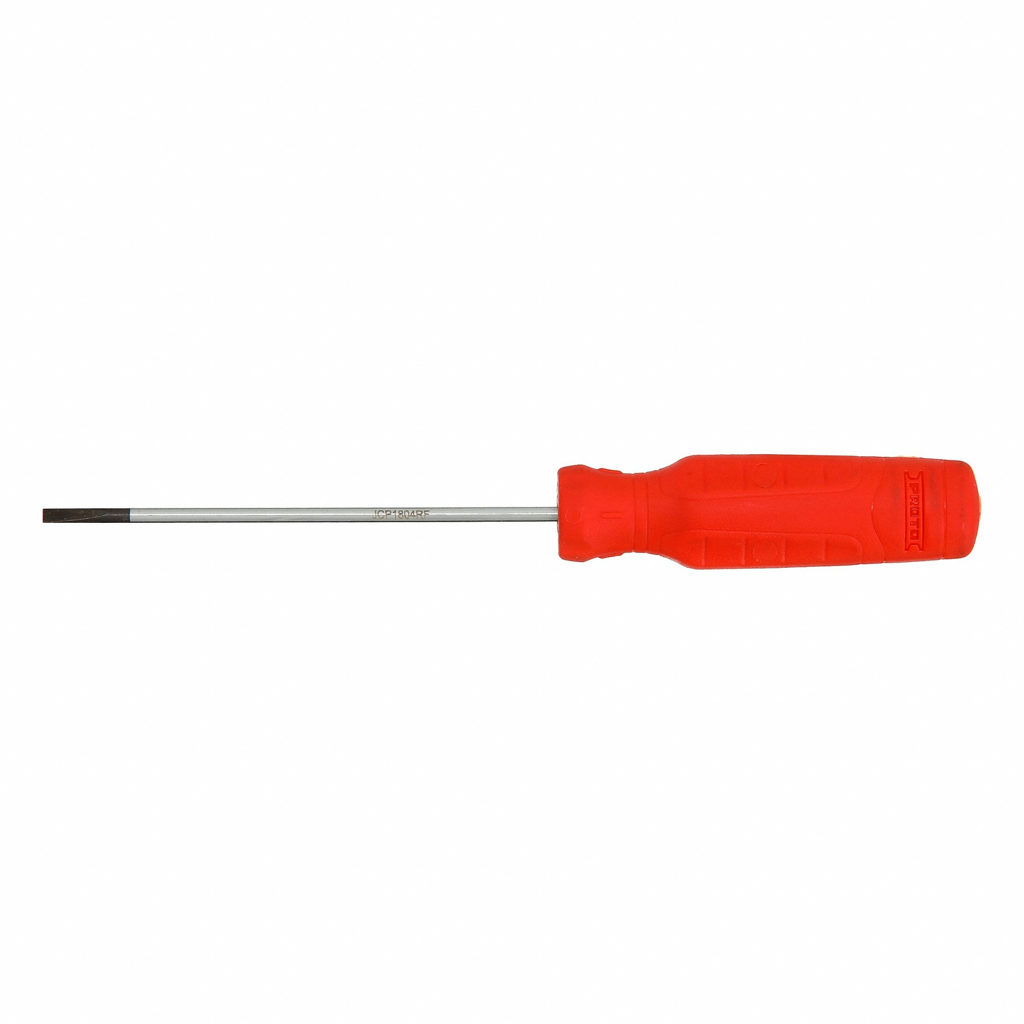 PROTO JCP1804RF Screwdrivers, 1/8 Inch Tip Size, 7 1/4 Inch Length, 4 Inch Shank Length, Plastic Grip | CT8FFB 61XK60