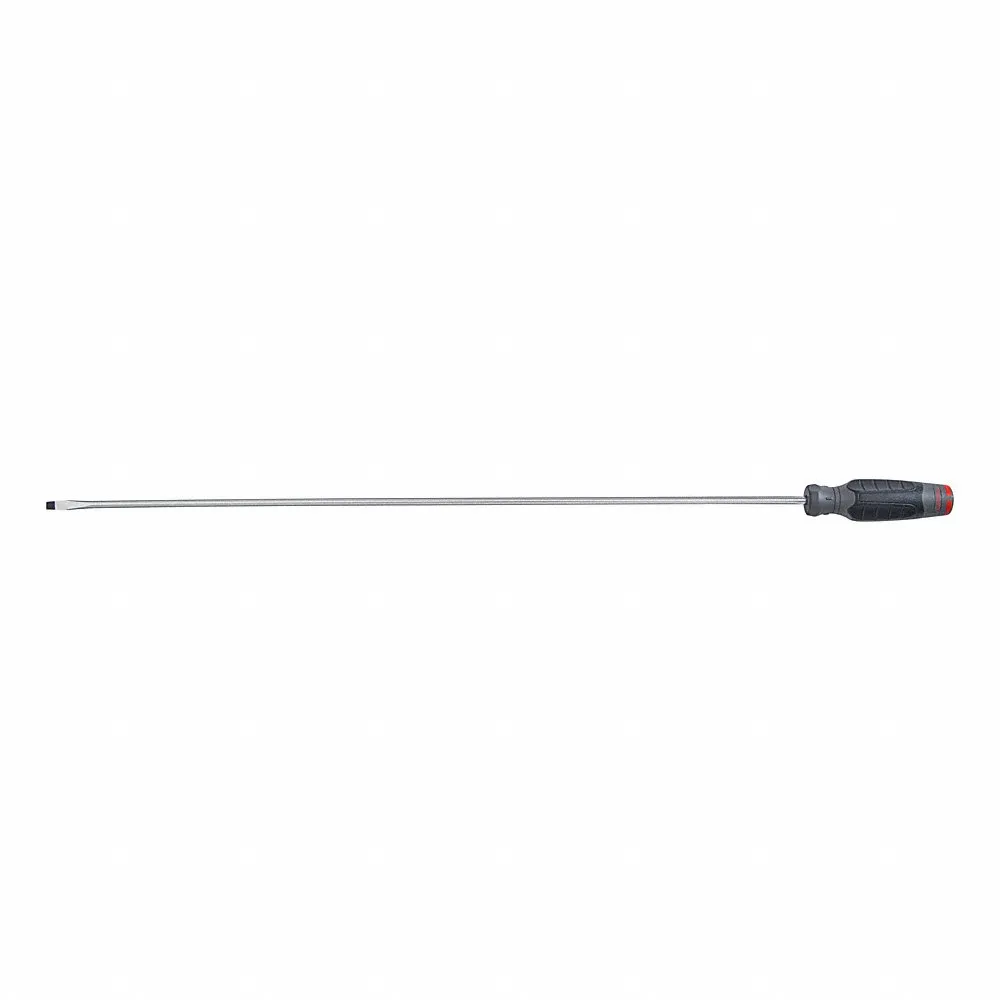PROTO JK1424RF Keystone Slotted Screwdriver, 1/4 Inch Tip Size, 28 1/2 Inch Overall Length | CT8FEJ 784JN8