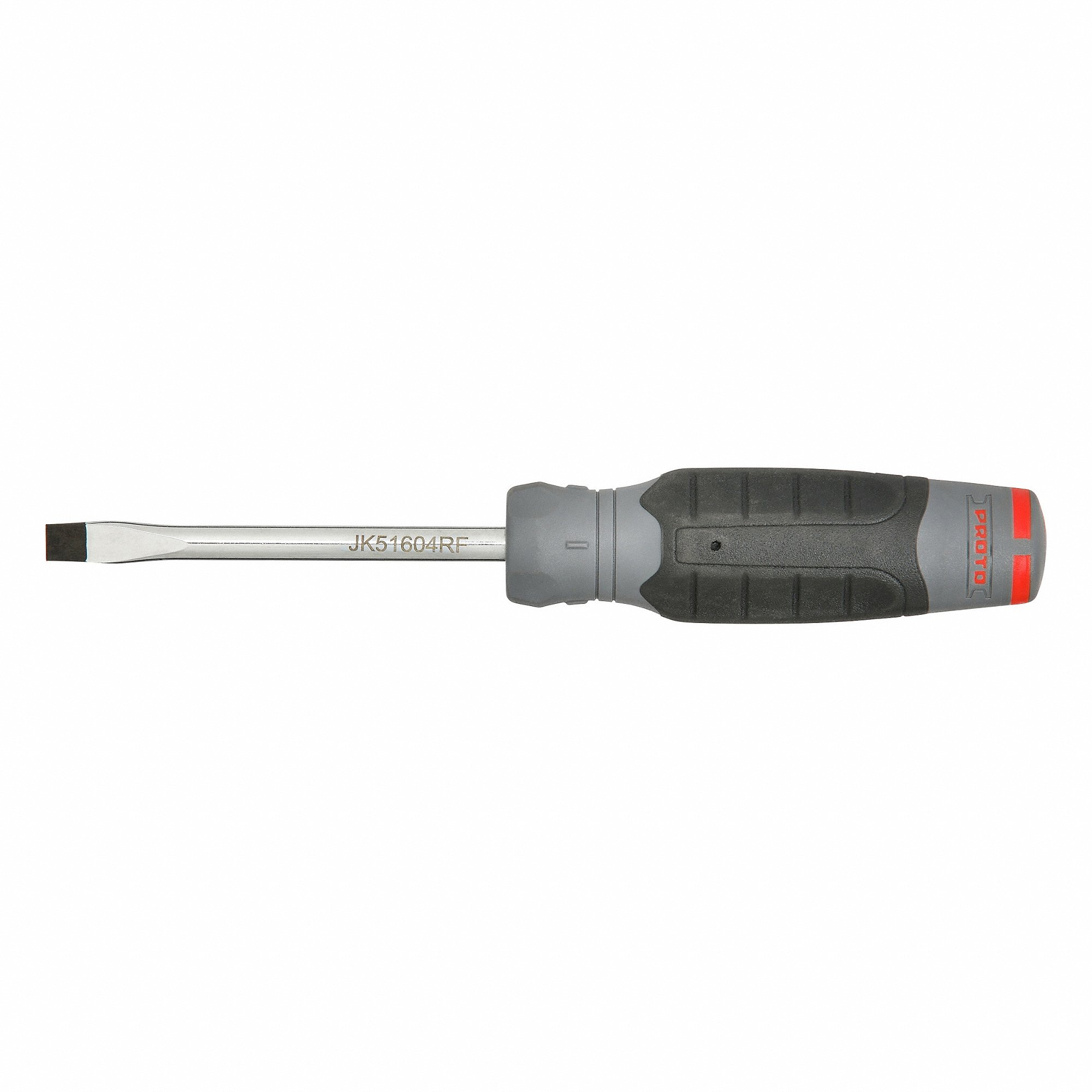 PROTO JK51604RF Screwdrivers, 5/16 Inch Tip Size, 8 3/4 Inch Length, 4 Inch Shank Length, Cushion Grip | CT8FFP 61XK70