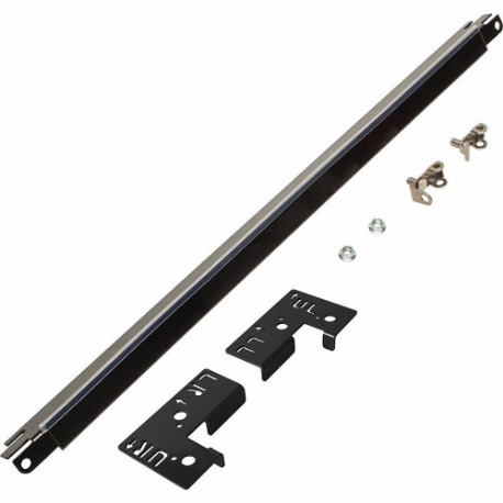 Locking Bar, 3 Inch Overall Width, 3 Inch Overall Length, 32 Inch Overall Ht, Steel, Black