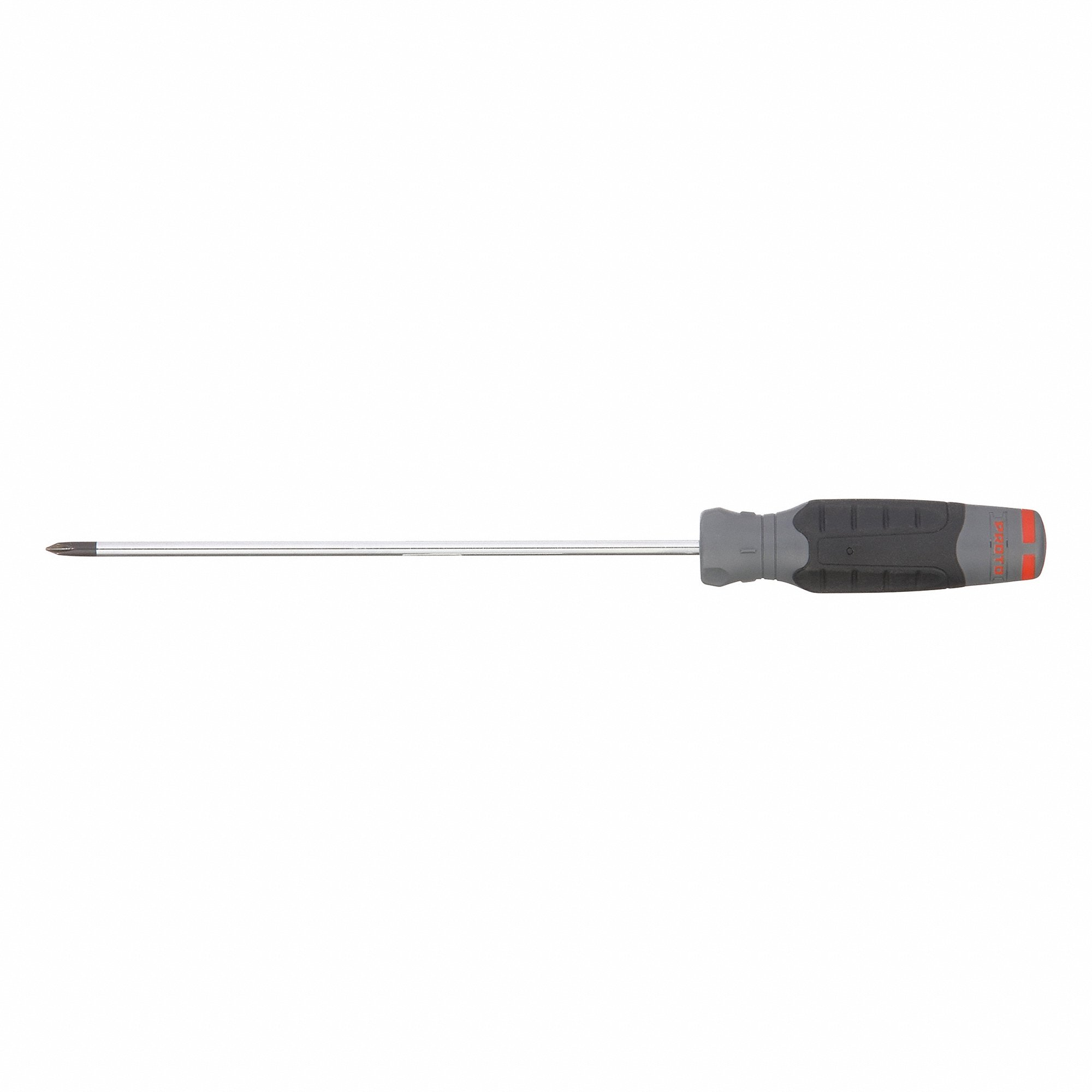 PROTO JP0108RF Screwdriver, #1 Tip Size, 12 1/2 Inch Length, 8 Inch Shank Length, Cushion Grip | CT8EYX 61XK97