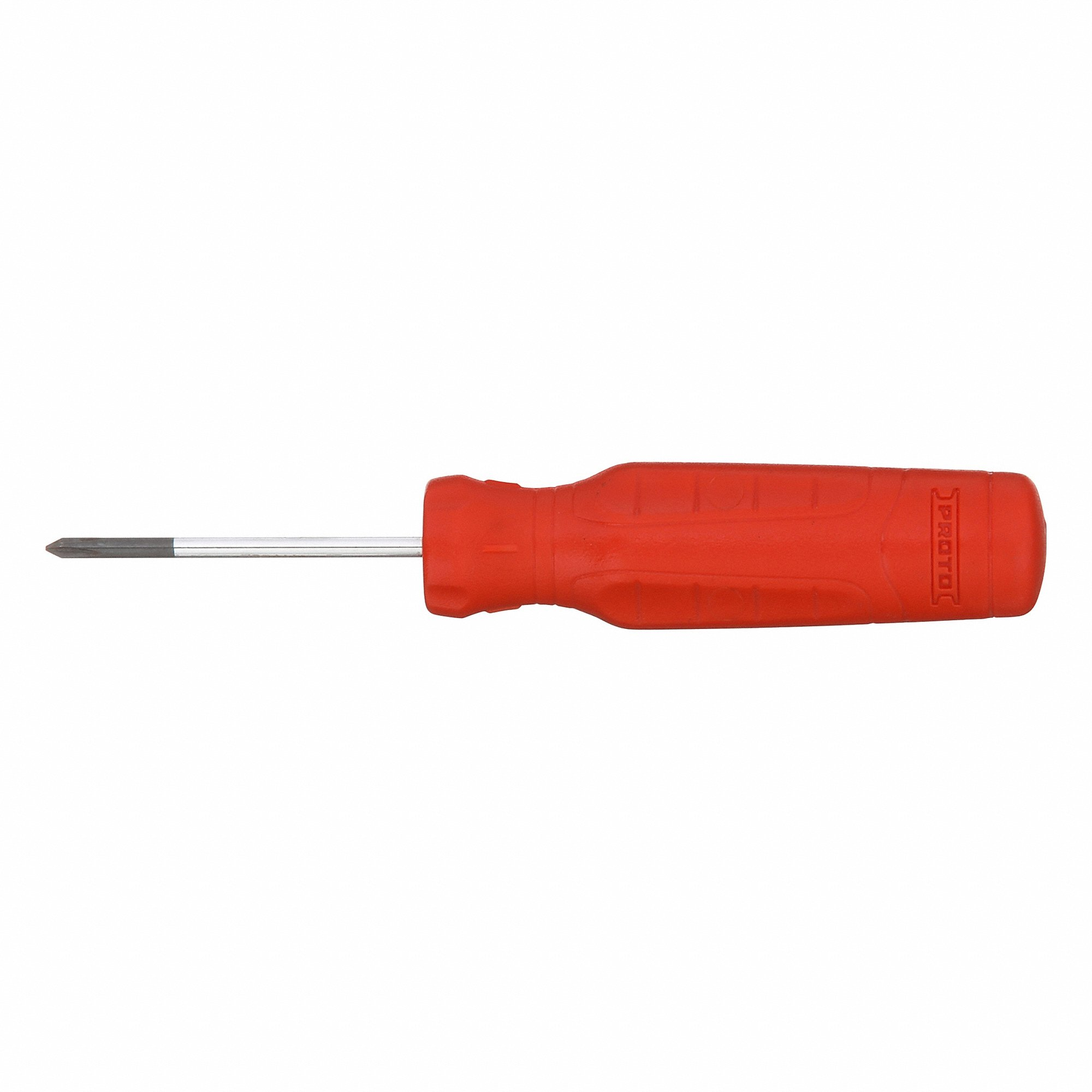 PROTO JPP0002RF Screwdriver, #0 Tip Size, 5 1/4 Inch Length, 2 Inch Shank Length, Plastic Grip | CT8EYV 61XL09