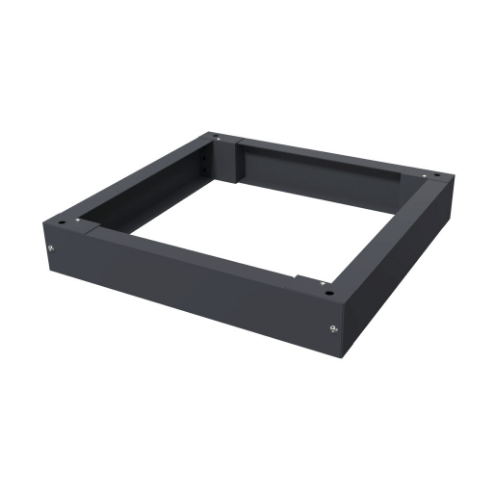 Plinth Kit, 100 x 600 x 600mm, Carbon Steel, Ral 7024 Graphite Gray, Powder Coat Finish