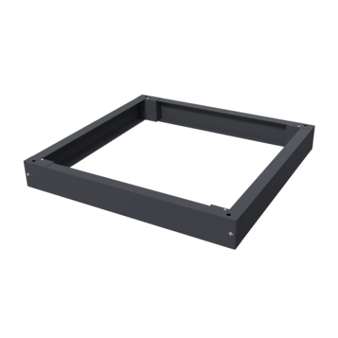 Plinth Kit, 100 x 800 x 800mm, Carbon Steel, Ral 7024 Graphite Gray, Powder Coat Finish