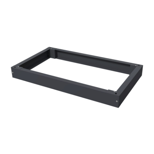 Plinth Kit, 100 x 1000 x 600mm, Carbon Steel, Ral 7024 Graphite Gray, Powder Coat Finish