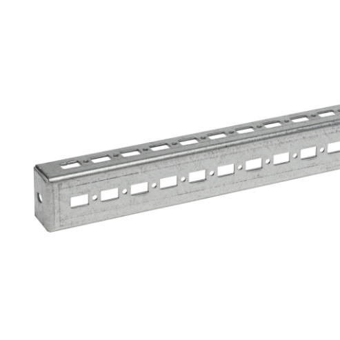 Closed-End Mounting Channel, 502mm Length, Galvanized Steel
