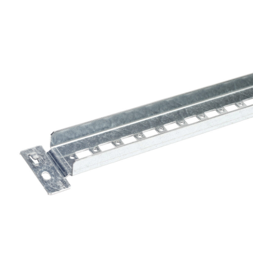Flanged Mounting Channel, 700mm Length, Galvanized Steel