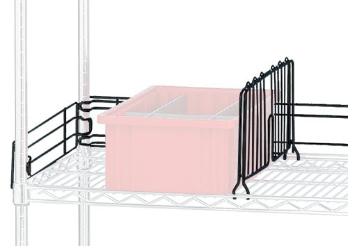 QUANTUM STORAGE SYSTEMS DIV12BK Shelf Divider, 12 Inch Divider, Black Epoxy | CG9CXB