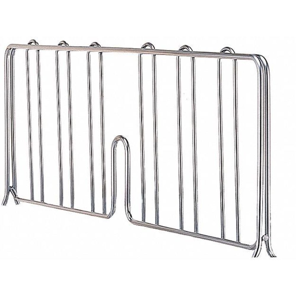 Shelf Divider, 18 x 1/32 x 8 Inch Size, Stainless Steel, Silver