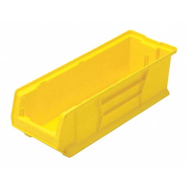 150 lb Storage Bin, Polypropylene, 8-1/4 in W, 7 in H, Yellow, 23-7/8 in L