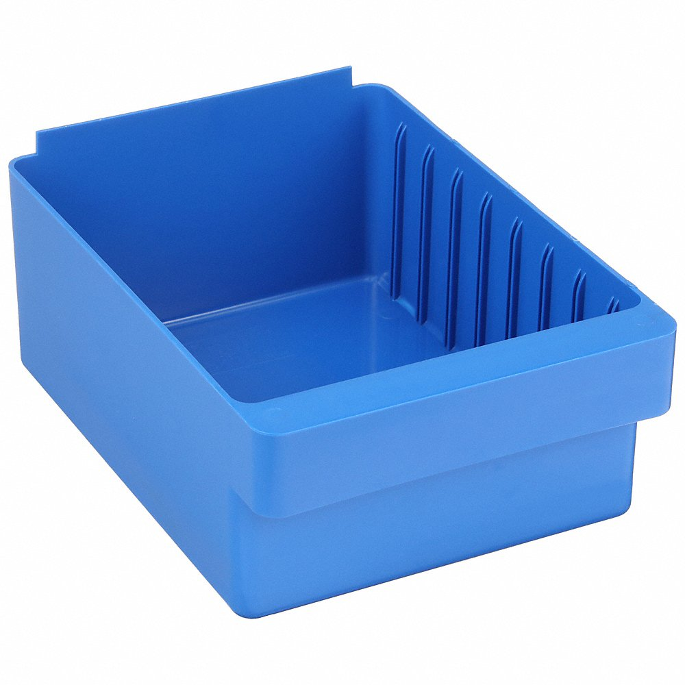 QUANTUM STORAGE SYSTEMS QED701BL Drawer Bin 11-5/8 x 8-3/8 x 4-5/8in Blue | AB2TTY 1NTT2