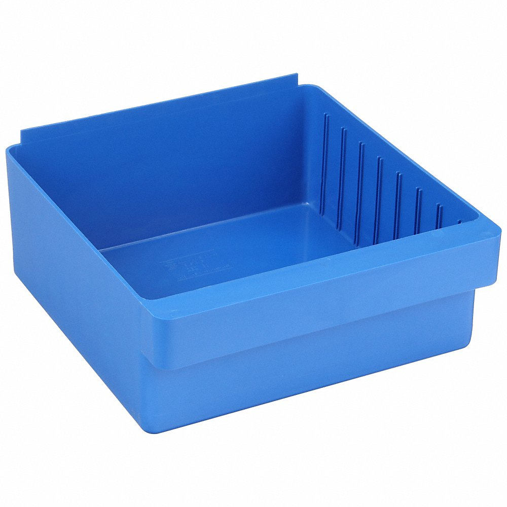 QUANTUM STORAGE SYSTEMS QED801BL Drawer Bin 11-5/8 x 11-1/8 x 4-5/8 Inch Blue | AB2TTZ 1NTT3