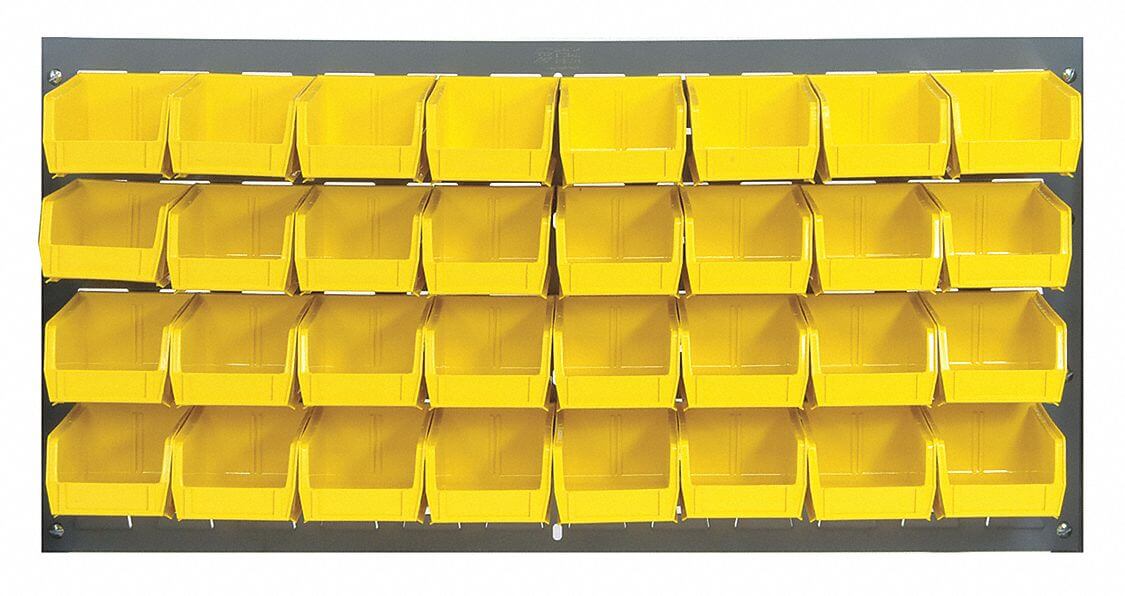 QUANTUM STORAGE SYSTEMS QLP-3619-210-32YL Louvered Panel 36 x 6 x 19 Inch Yellow | AF3WZH 8DWJ6